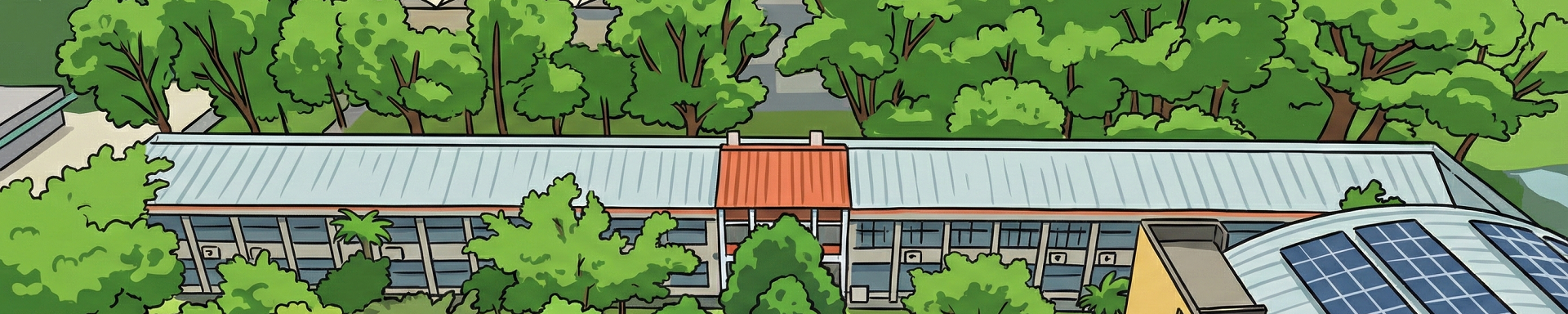 麻豆國中致美樓空拍圖