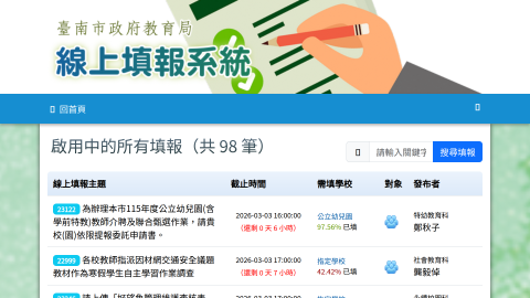 線上填報logo或縮圖