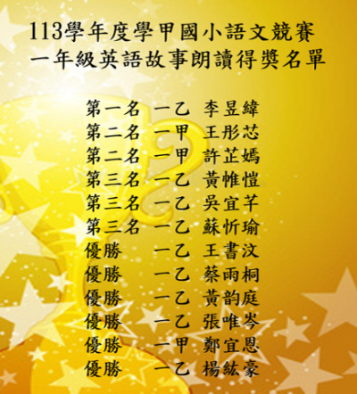 1年級英語故事朗讀得獎名單.png
